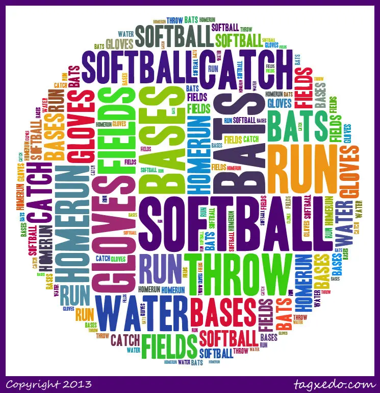 Softball Dirt Poem Printable