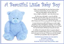 Free Printable Baby Boy Poem