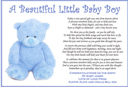 Free Printable Baby Boy Poem