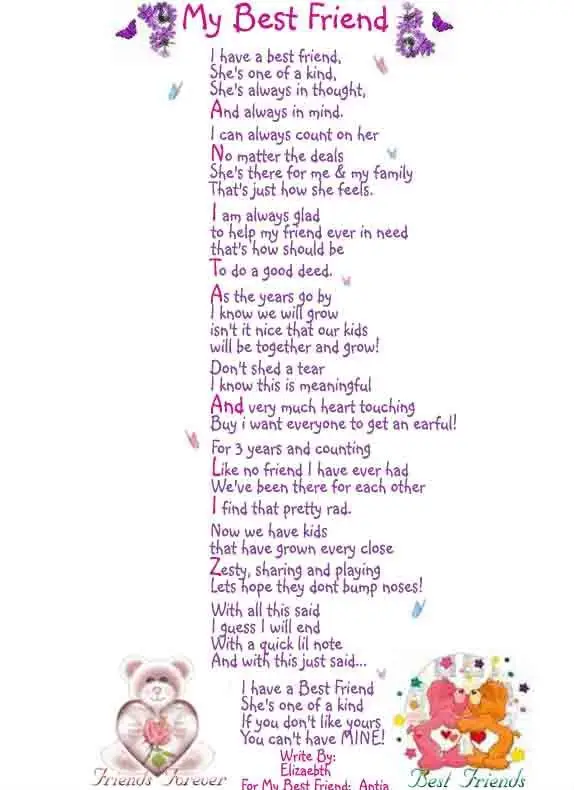 Bestfriends Poems