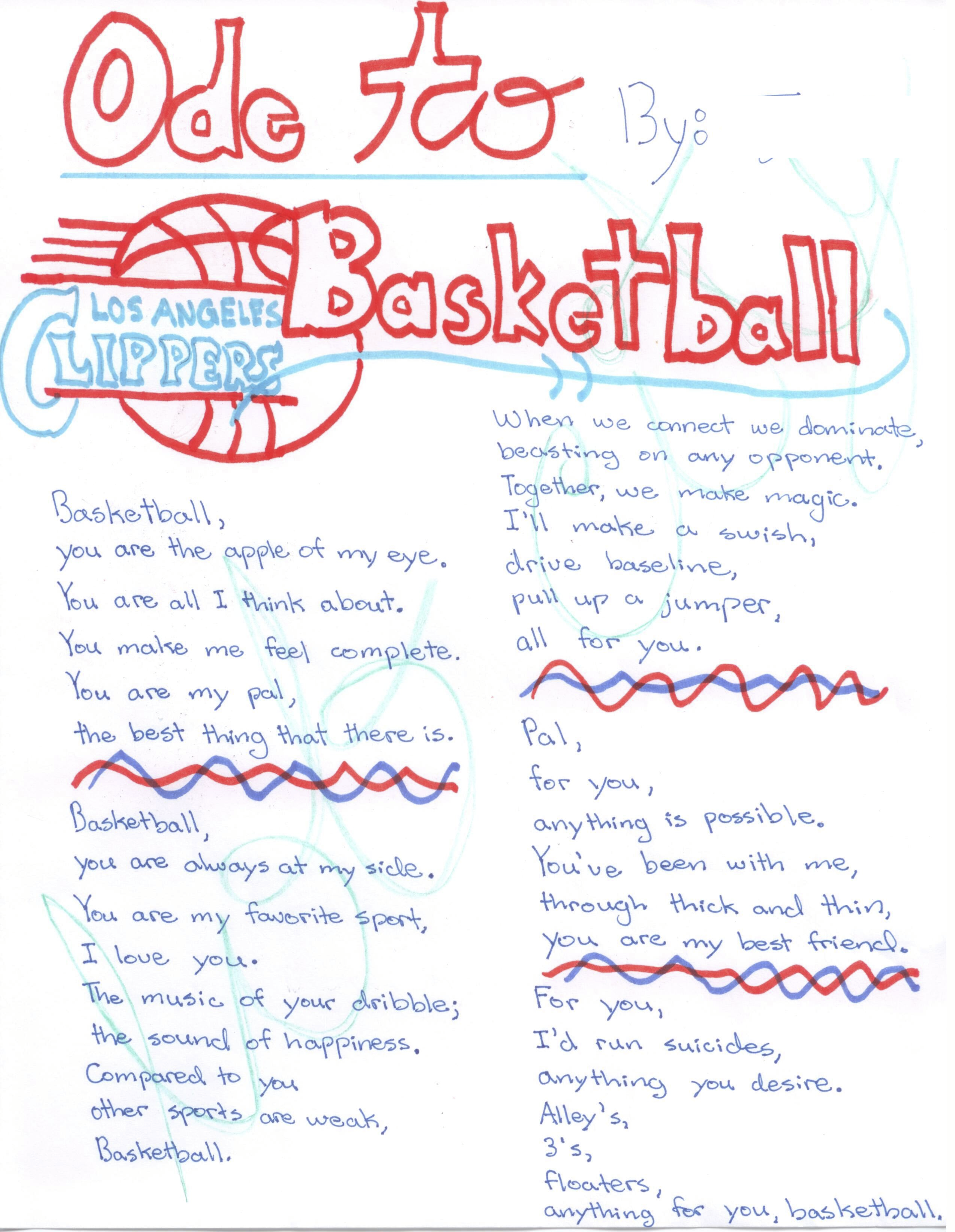 Good basketball Poems