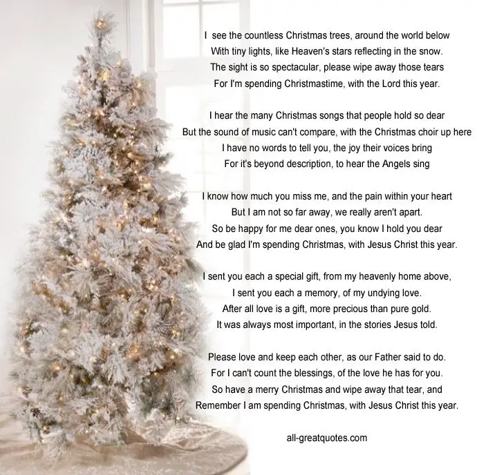 Missing You At Christmas Poems