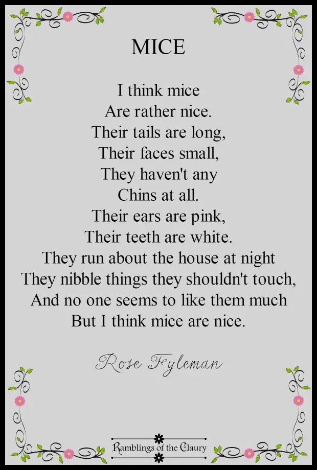 Mice Poems
