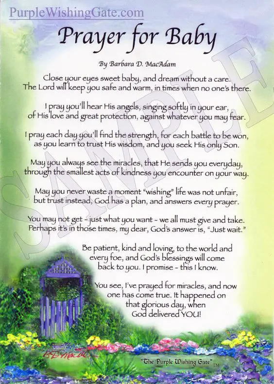 Baby prayer Poems