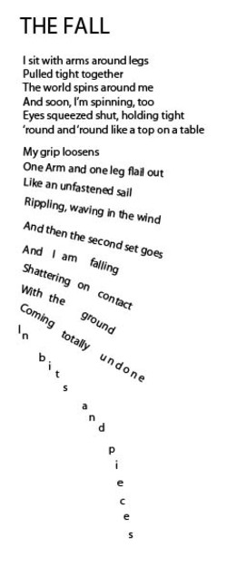 How to write a visual poem image