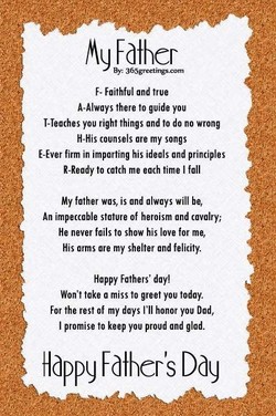 fathers day poem ideas