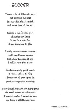 Kids sports Poems