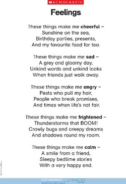 Emotions Poems